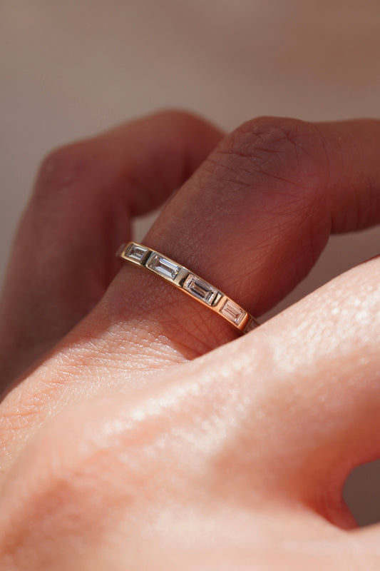 0.37 CT Round Full Eternity Lab Grown Diamond Wedding Band
