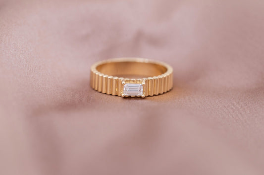 2 CT Round Three Stones Lab Grown Diamond Engagement Ring