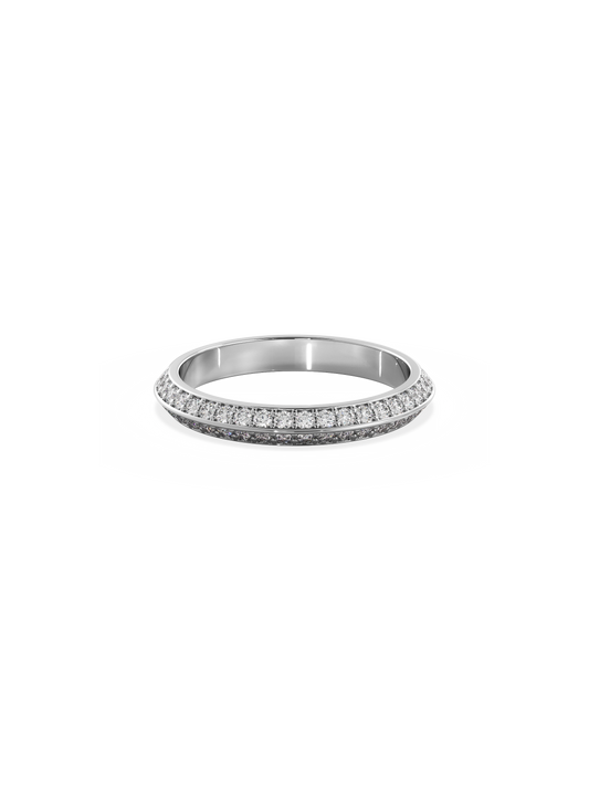 0.37 CT Round Full Eternity Lab Grown Diamond Wedding Band