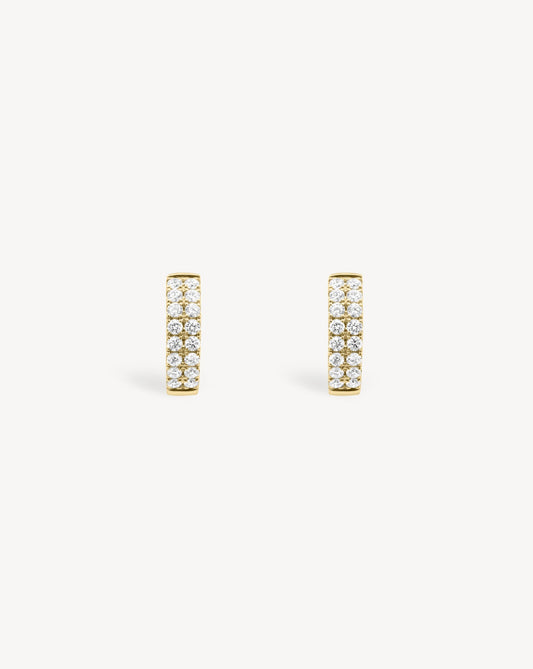 1.0 CT Round Bezel Solitaire Lab Grown Diamond Earrings