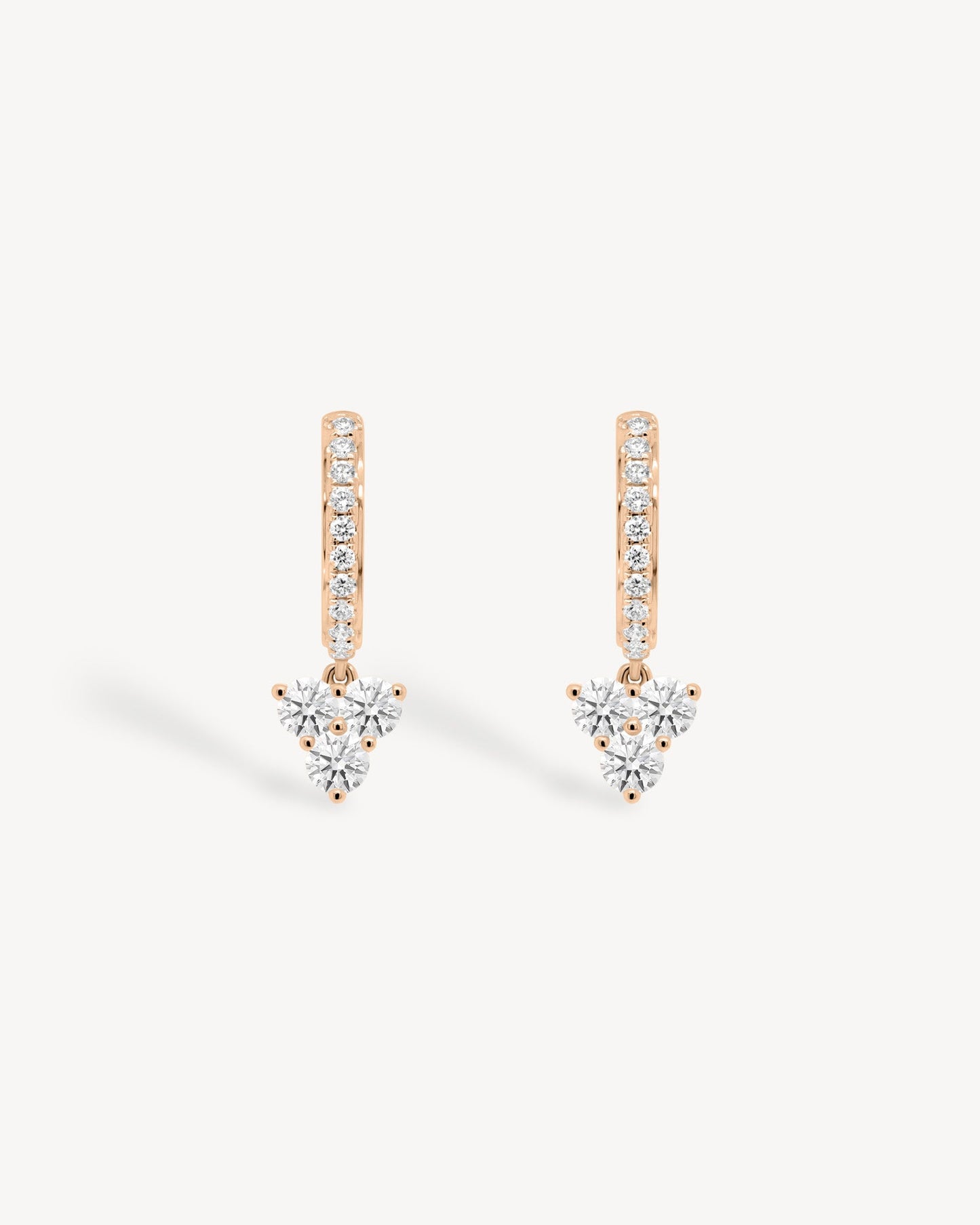 1.0 CT Round Bezel Solitaire Lab Grown Diamond Earrings