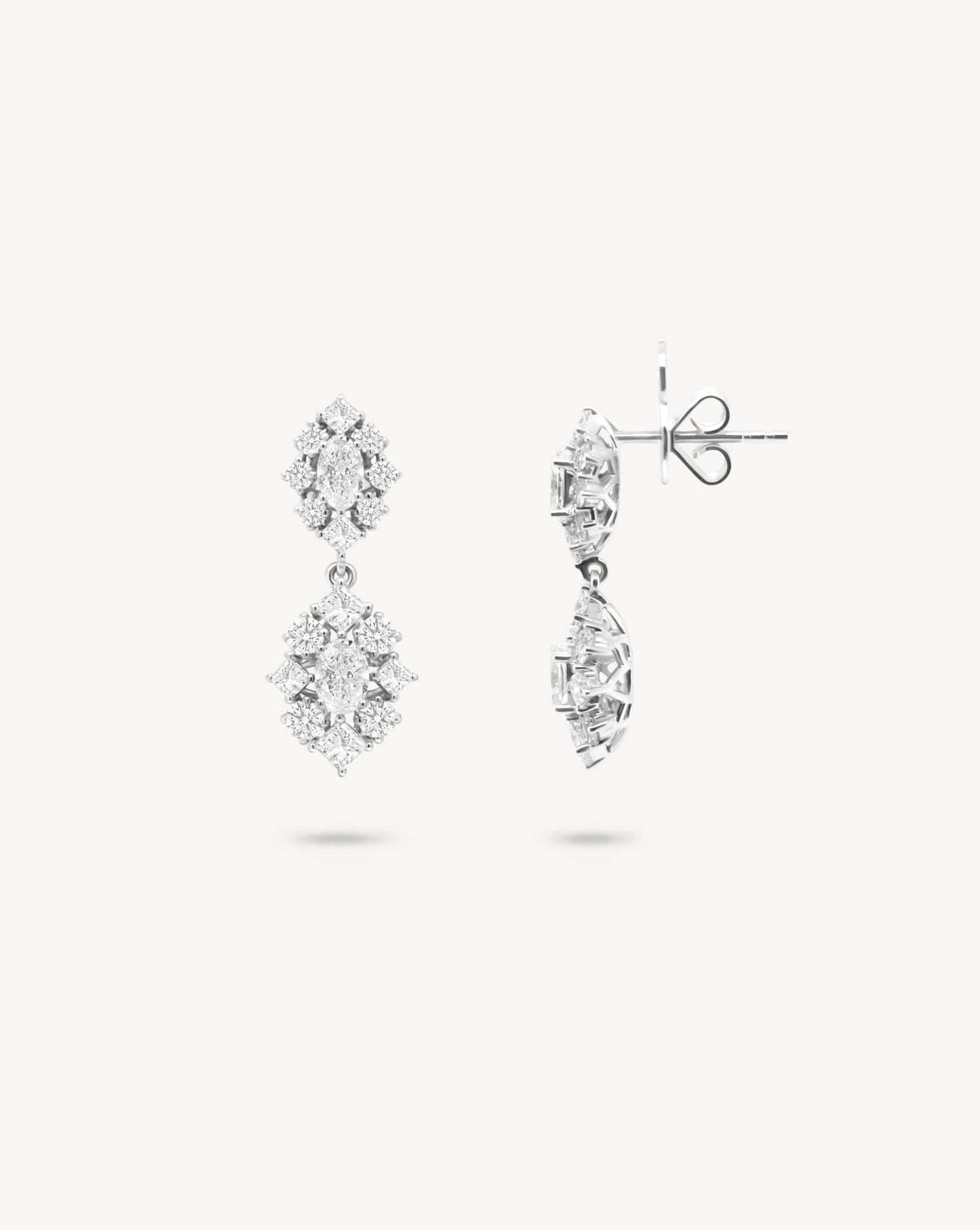 1.0 CT Round Bezel Solitaire Lab Grown Diamond Earrings