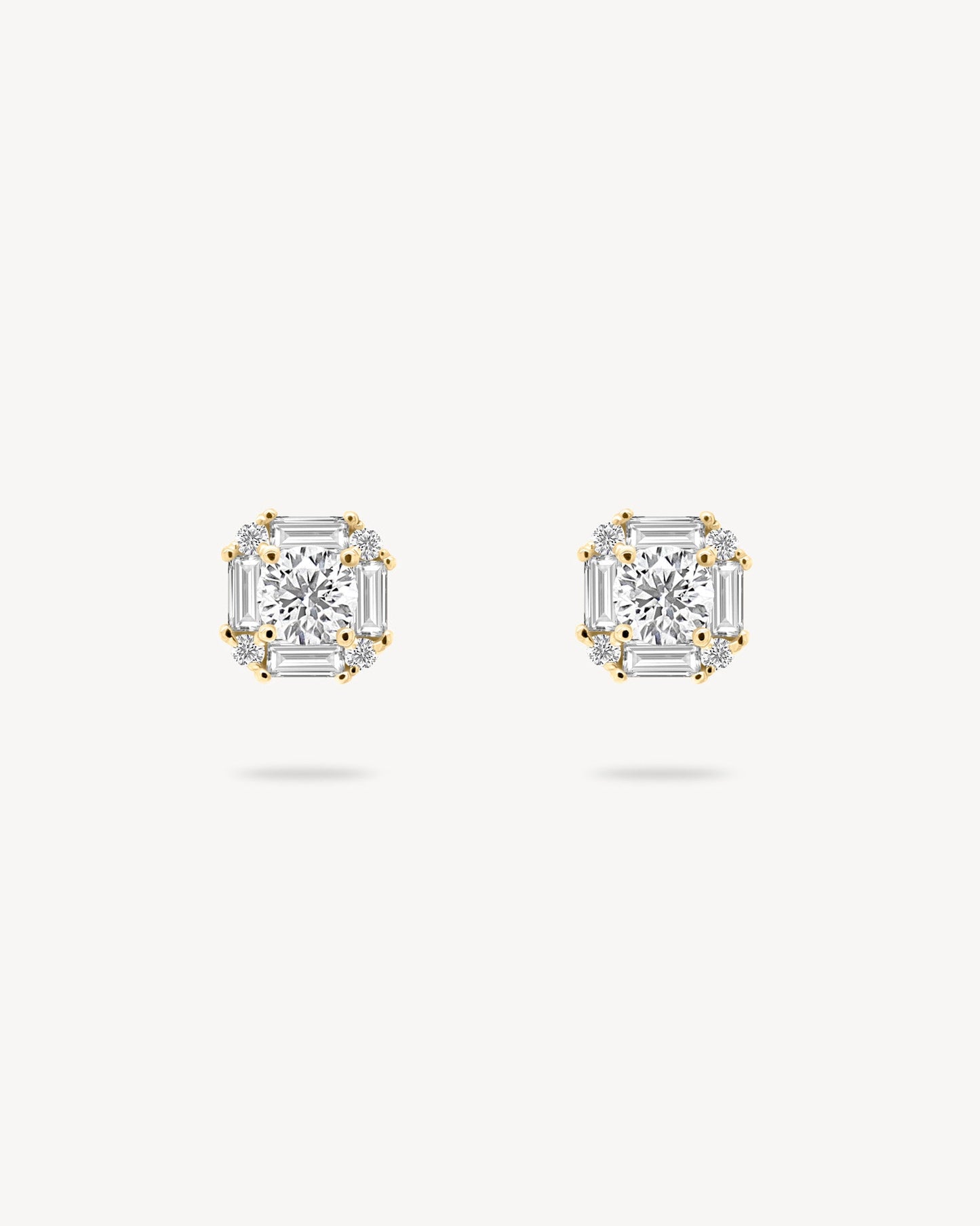 1.0 CT Round Bezel Solitaire Lab Grown Diamond Earrings