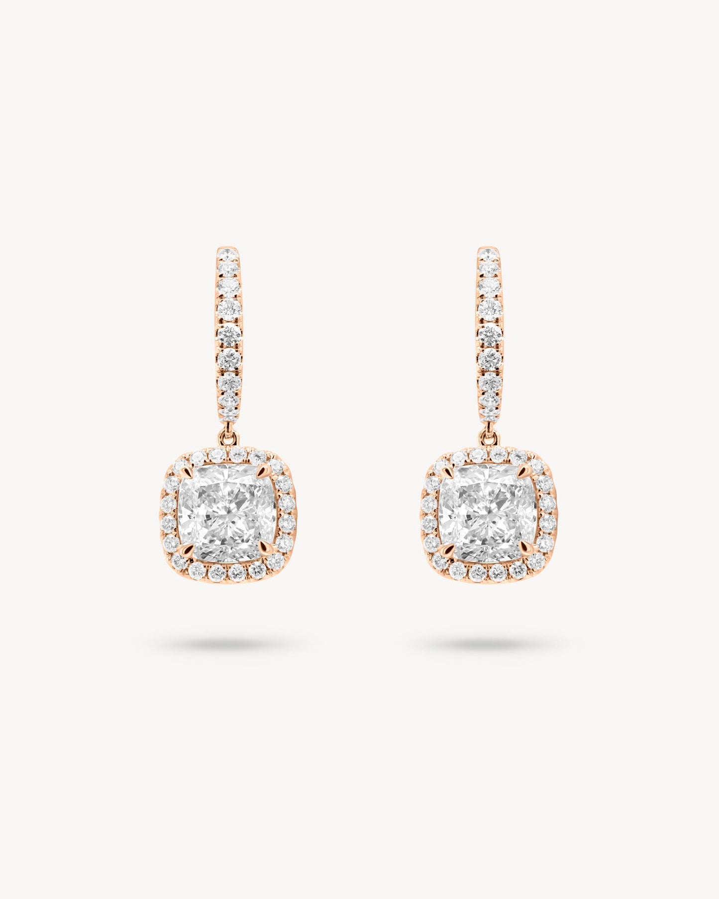 1.0 CT Round Bezel Solitaire Lab Grown Diamond Earrings