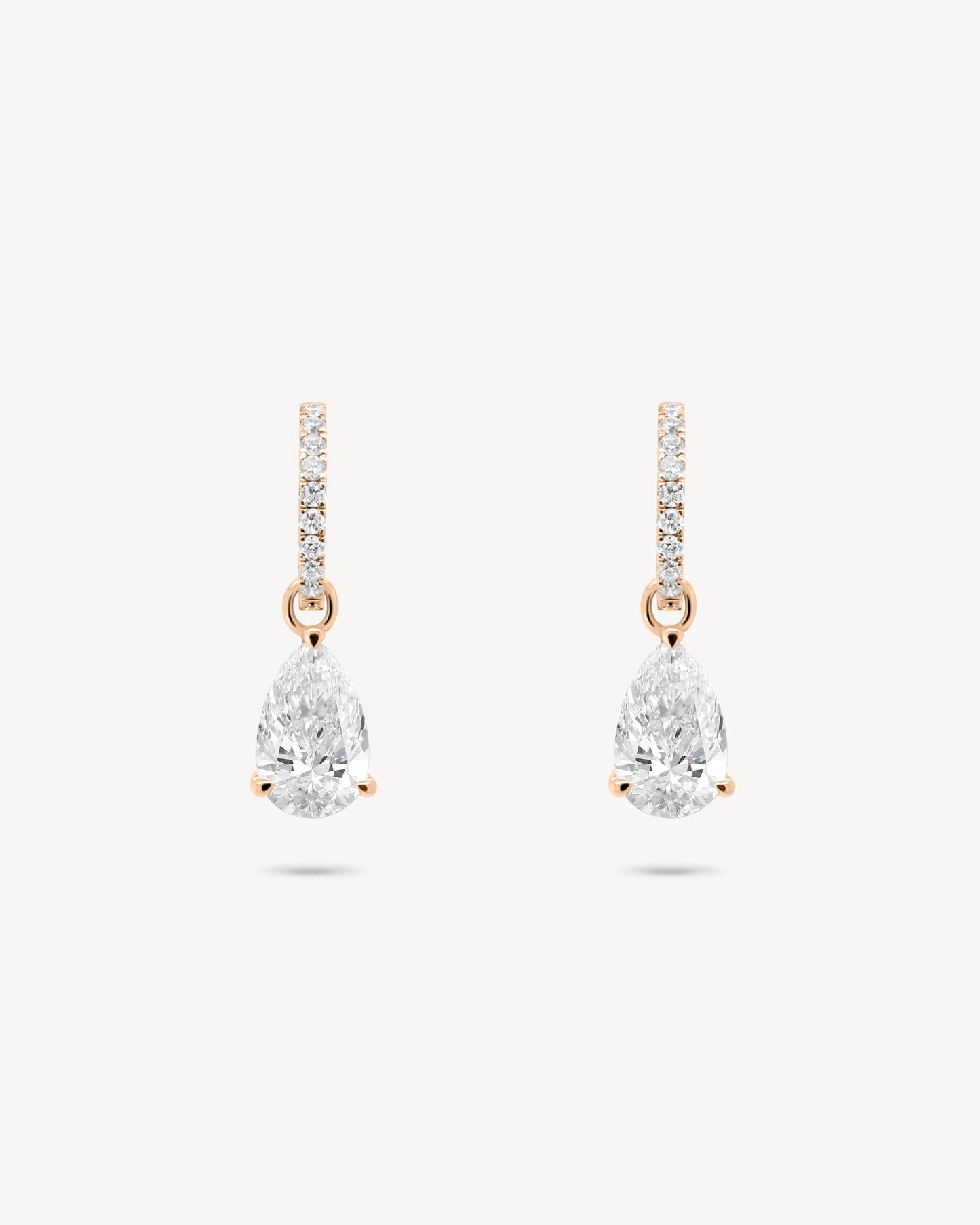 1.0 CT Round Bezel Solitaire Lab Grown Diamond Earrings