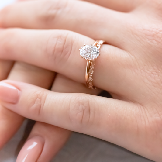 2 CT Round Three Stones Lab Grown Diamond Engagement Ring