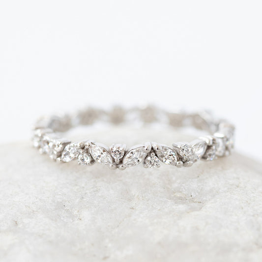 0.37 CT Round Full Eternity Lab Grown Diamond Wedding Band