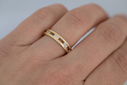 0.37 CT Round Full Eternity Lab Grown Diamond Wedding Band