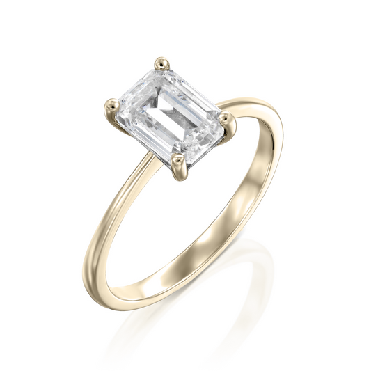 2 CT Round Three Stones Lab Grown Diamond Engagement Ring