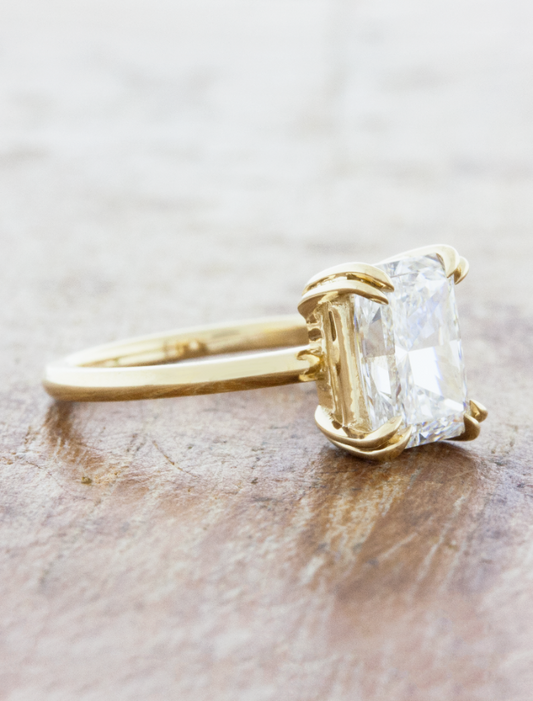 2 CT Round Three Stones Lab Grown Diamond Engagement Ring