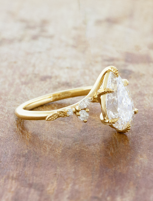 2 CT Round Three Stones Lab Grown Diamond Engagement Ring
