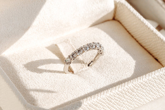 0.37 CT Round Full Eternity Lab Grown Diamond Wedding Band