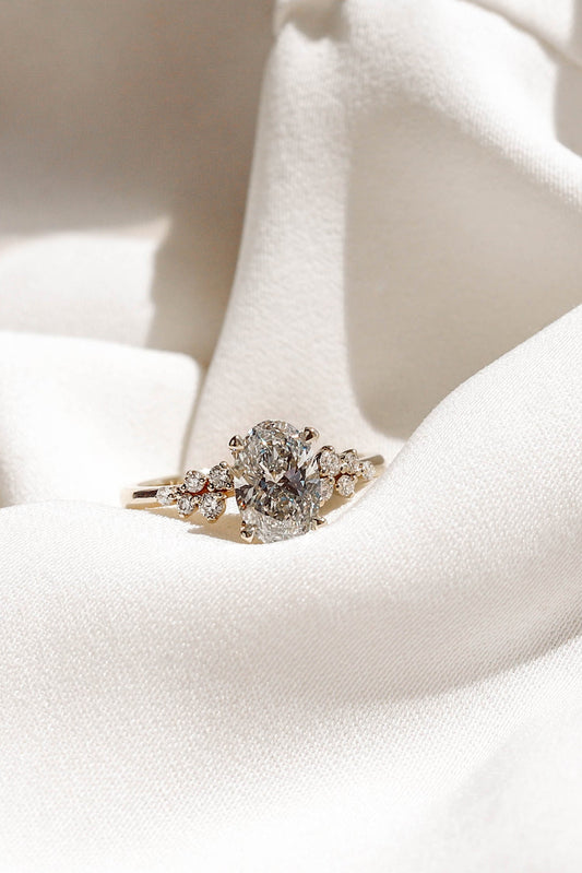 2 CT Round Three Stones Lab Grown Diamond Engagement Ring