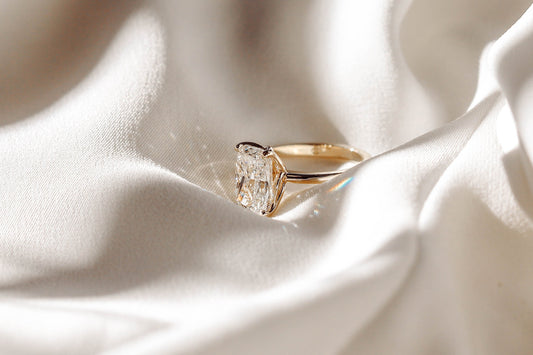 2 CT Round Three Stones Lab Grown Diamond Engagement Ring