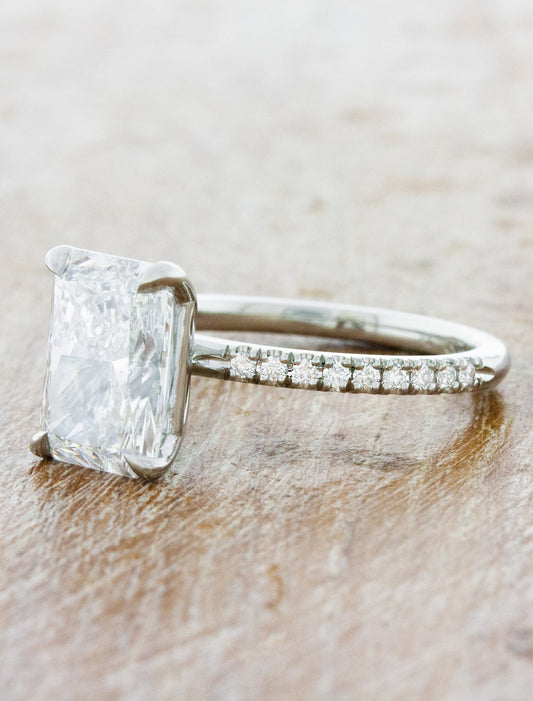 2 CT Round Three Stones Lab Grown Diamond Engagement Ring