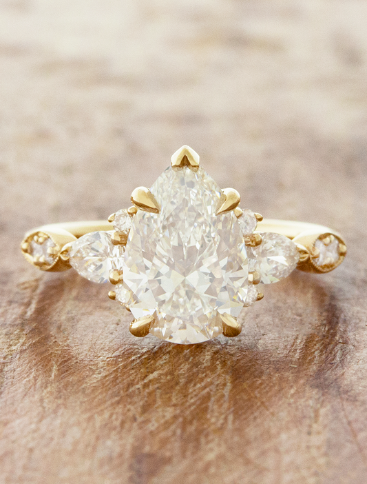 2 CT Round Three Stones Lab Grown Diamond Engagement Ring