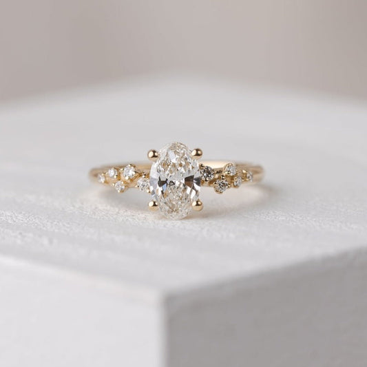 2 CT Round Three Stones Lab Grown Diamond Engagement Ring