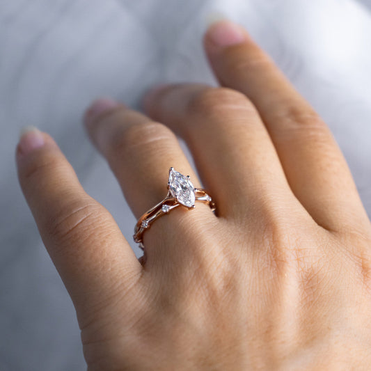 2 CT Round Three Stones Lab Grown Diamond Engagement Ring