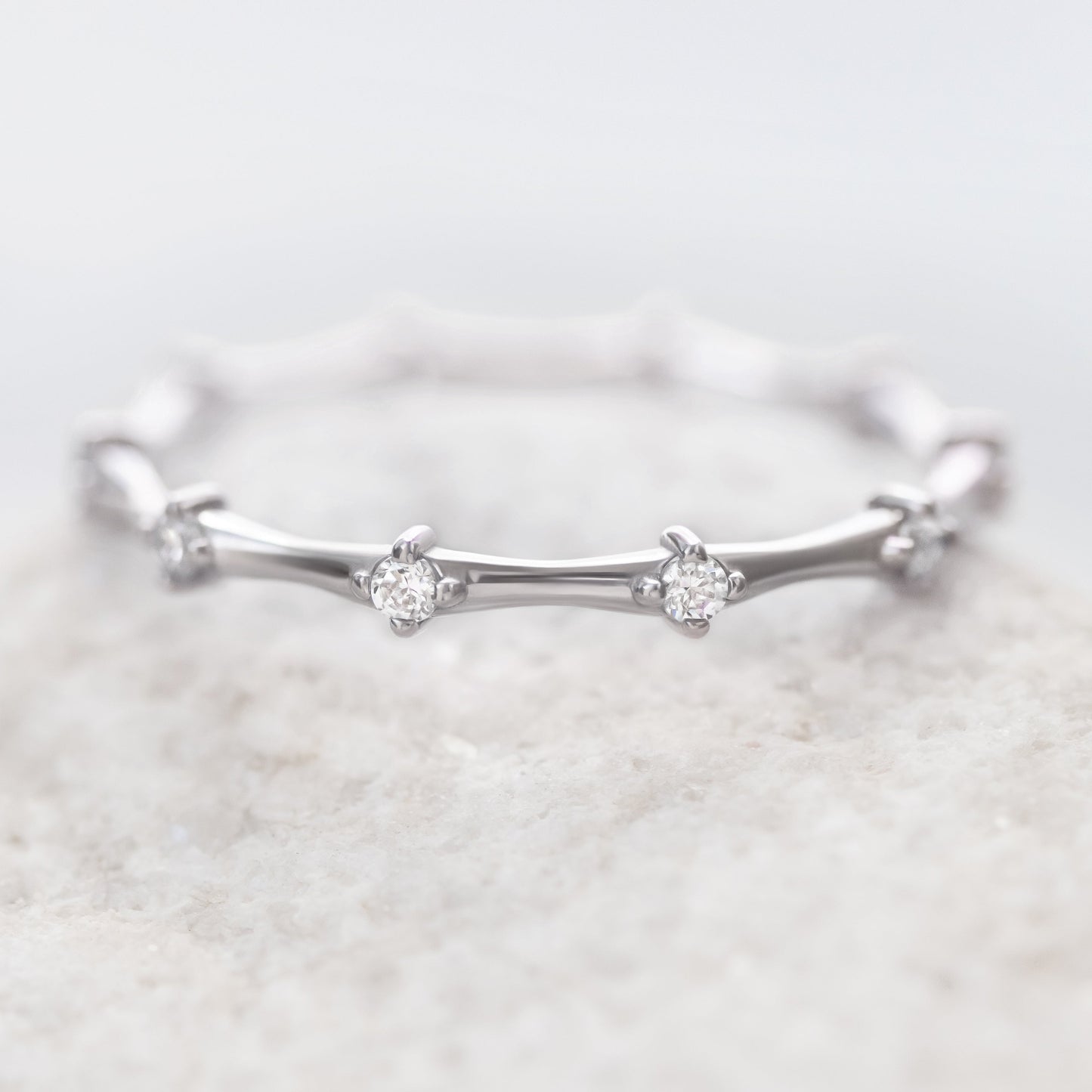0.37 CT Round Full Eternity Lab Grown Diamond Wedding Band