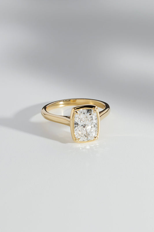 2 CT Round Three Stones Lab Grown Diamond Engagement Ring