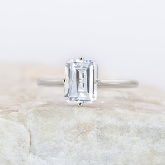 2 CT Round Three Stones Lab Grown Diamond Engagement Ring