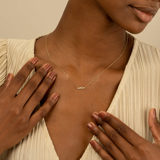 1.0 CT Round Bezel Solitaire Lab Grown Diamond Necklace