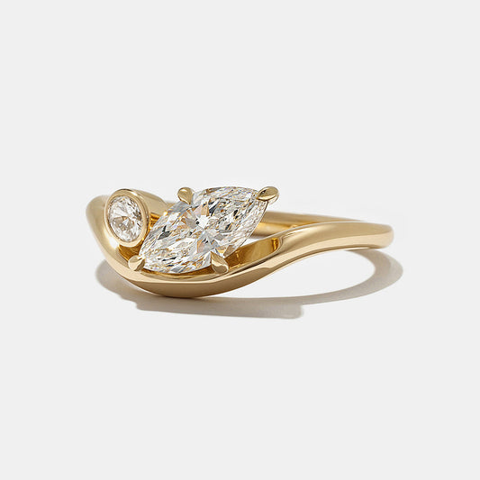 2 CT Round Three Stones Lab Grown Diamond Engagement Ring