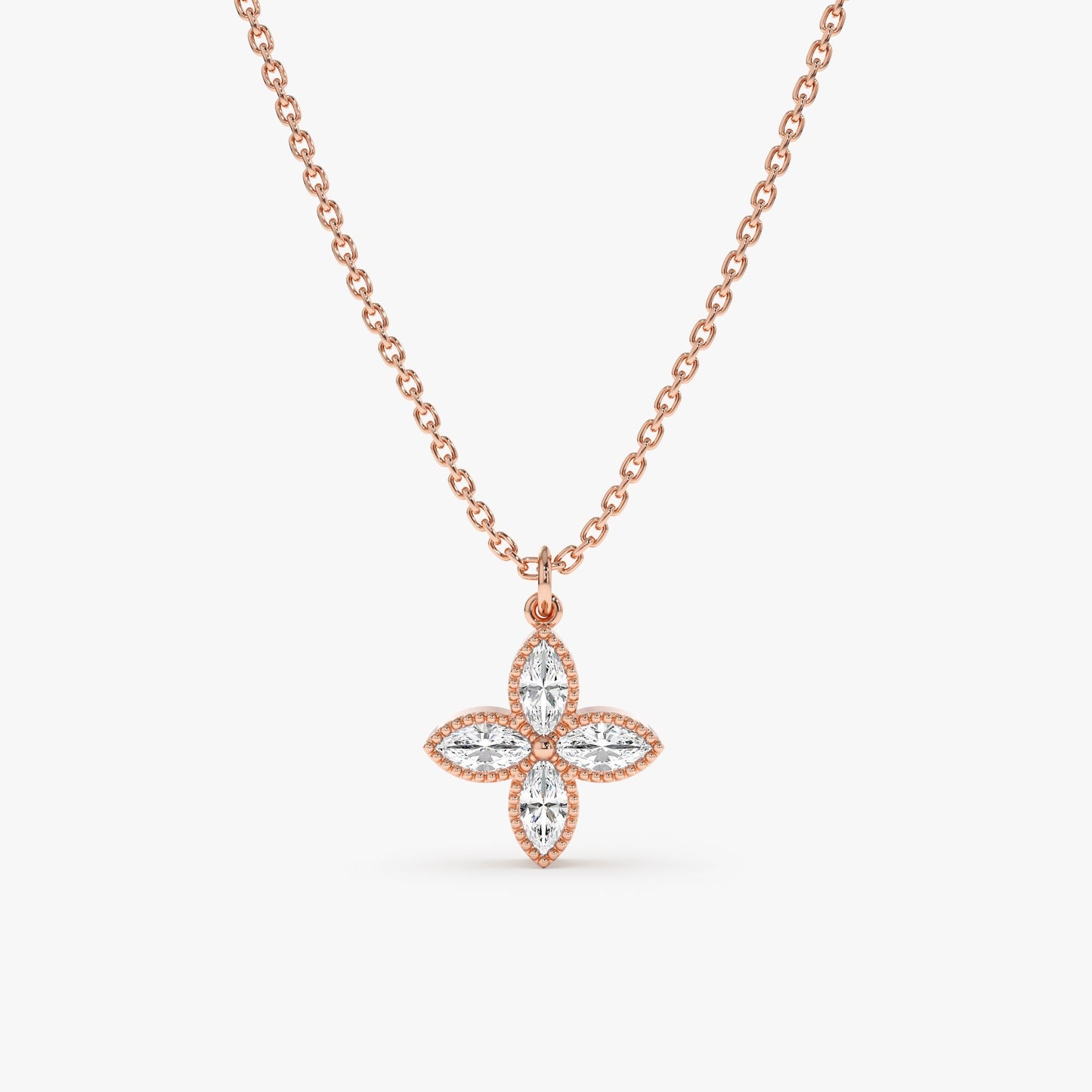 1.0 CT Round Bezel Solitaire Lab Grown Diamond Necklace