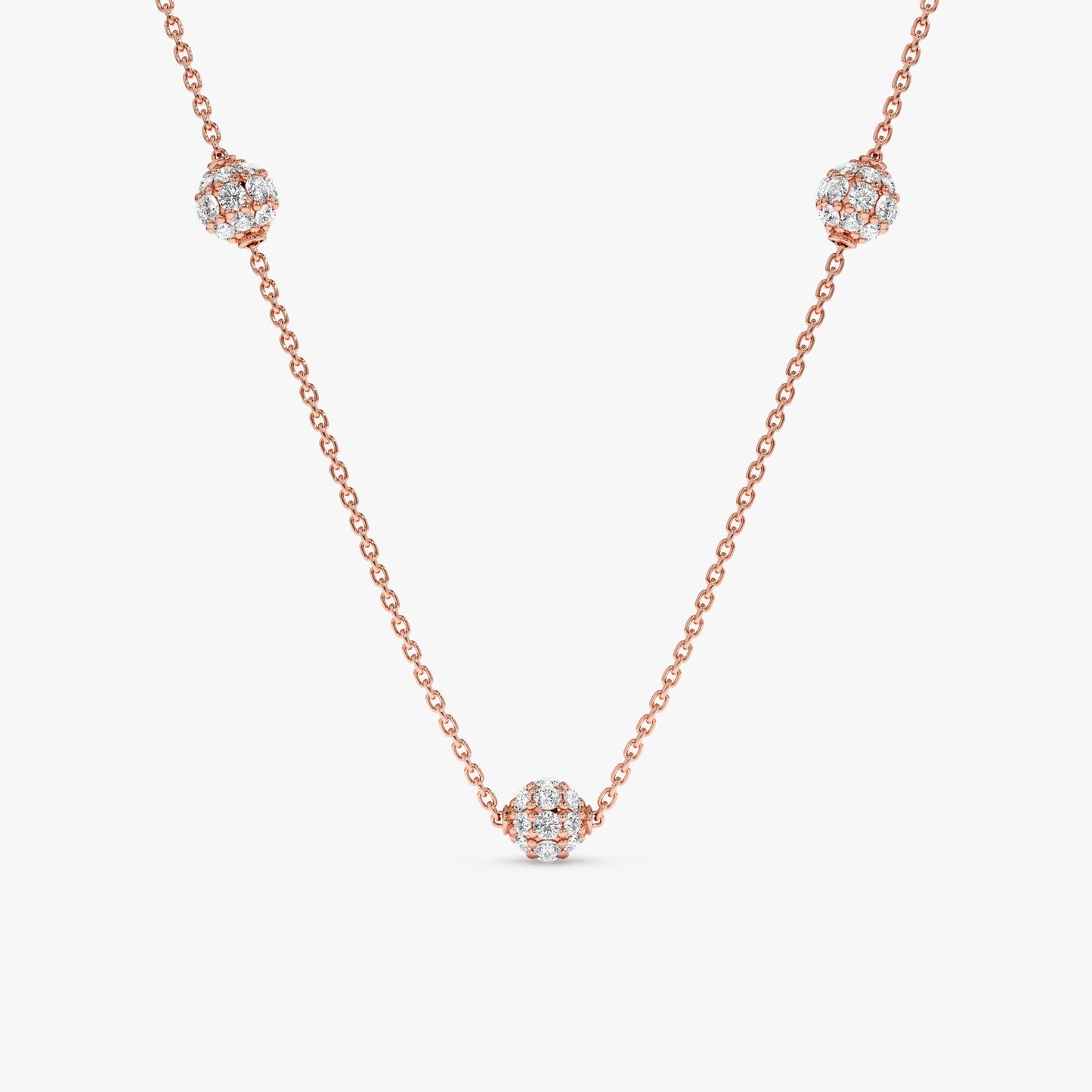 1.0 CT Round Bezel Solitaire Lab Grown Diamond Necklace