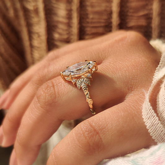 Cushion Hidden Halo Lab Grown Diamond Engagement Ring