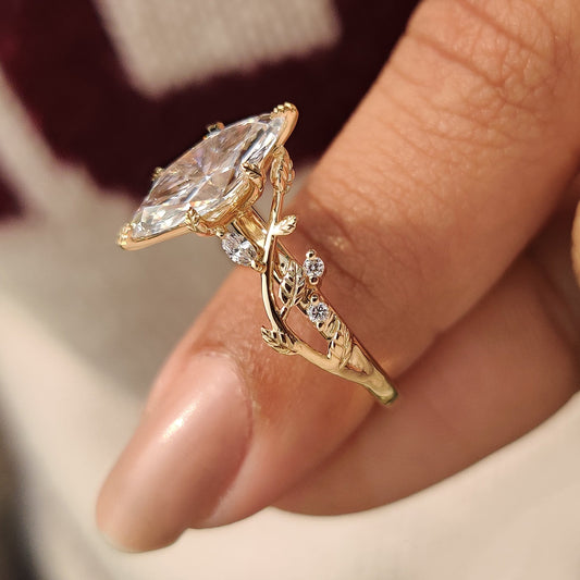 Cushion Hidden Halo Lab Grown Diamond Engagement Ring