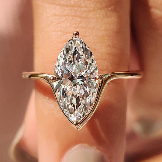 Cushion Hidden Halo Lab Grown Diamond Engagement Ring