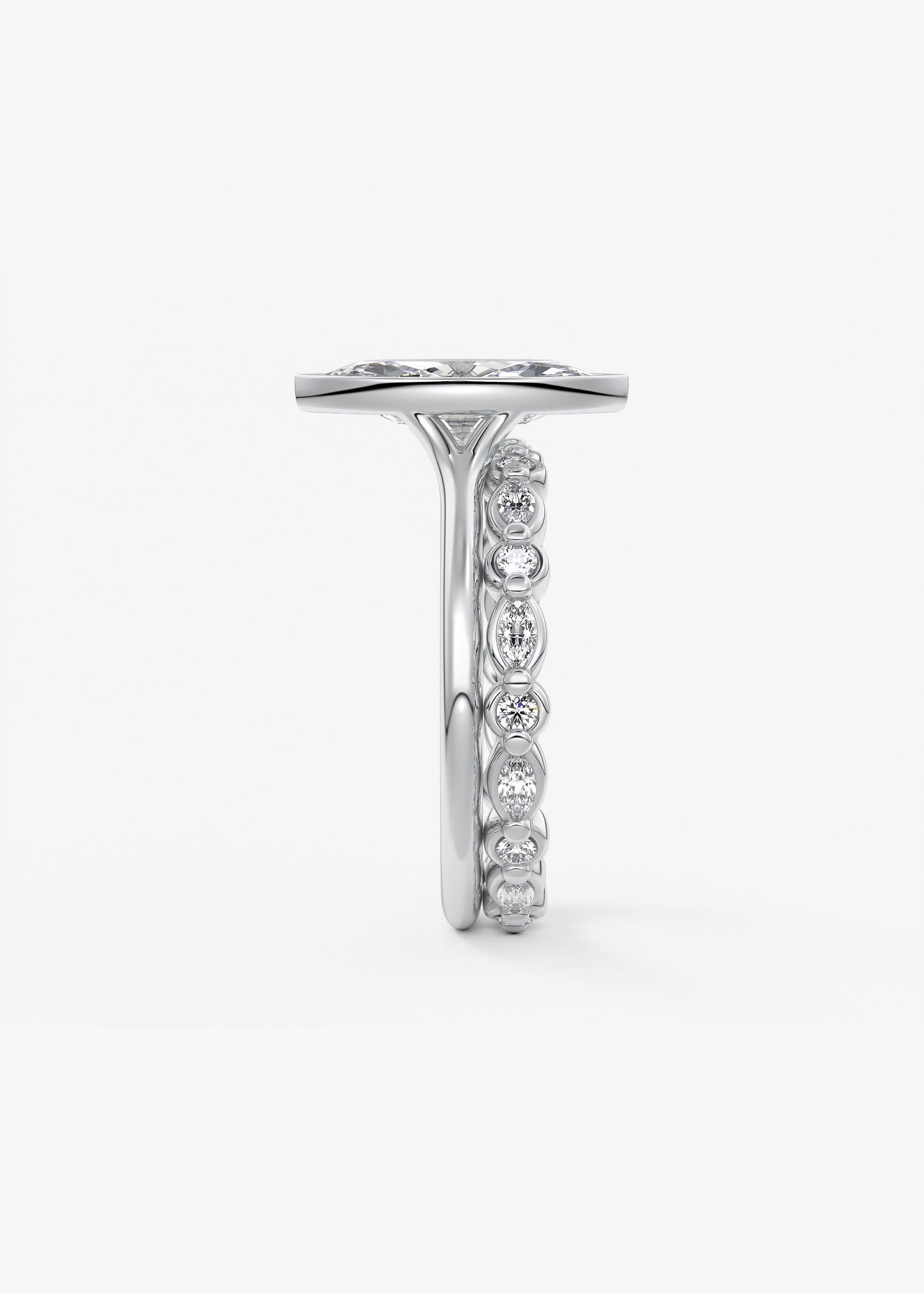 Oval Solitaire With Raised Basket Gallery Lab Grown Diamond Engagement Ring