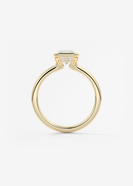 Oval Solitaire With Raised Basket Gallery Lab Grown Diamond Engagement Ring