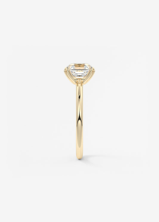 Oval Solitaire With Raised Basket Gallery Lab Grown Diamond Engagement Ring