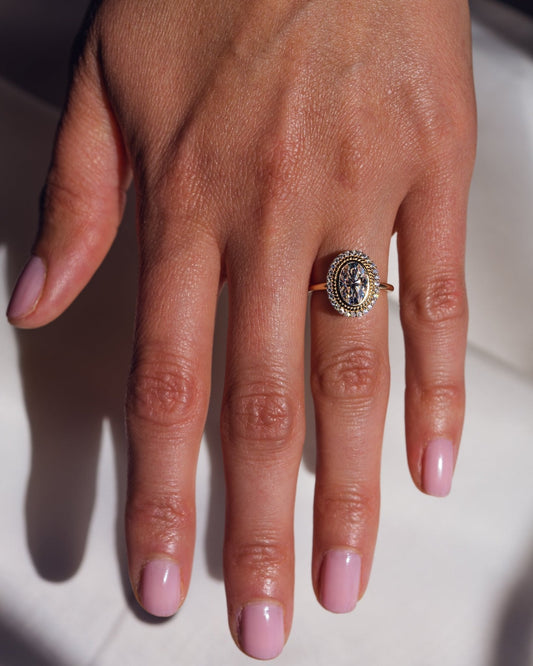 Cushion Hidden Halo Lab Grown Diamond Engagement Ring
