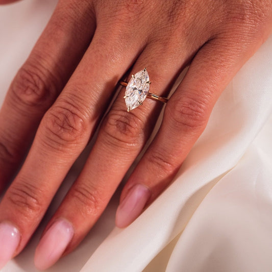 Cushion Hidden Halo Lab Grown Diamond Engagement Ring