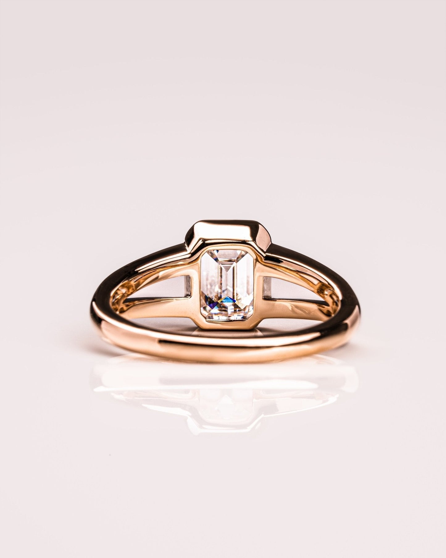 Cushion Hidden Halo Lab Grown Diamond Engagement Ring