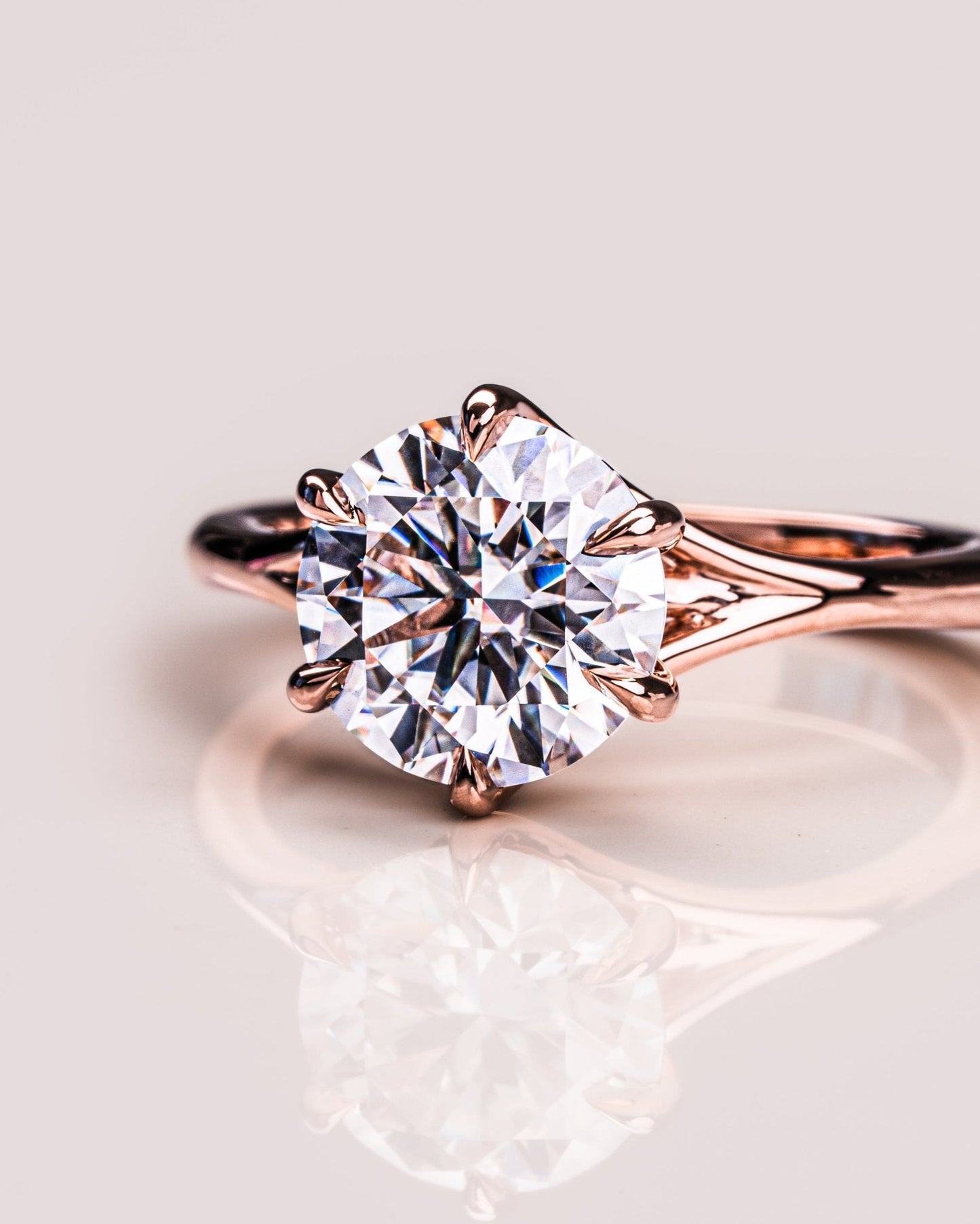 Cushion Hidden Halo Lab Grown Diamond Engagement Ring