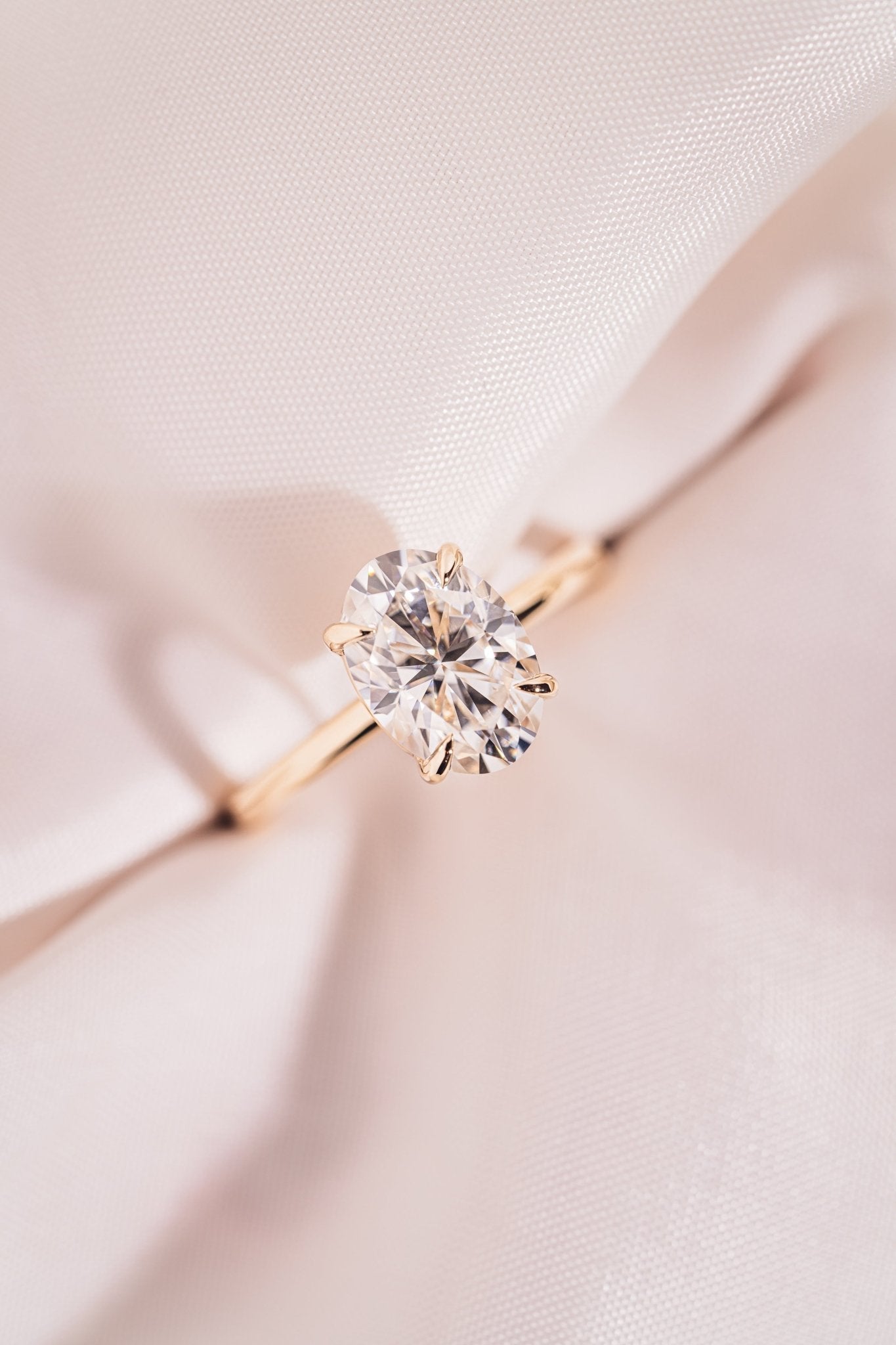 Cushion Hidden Halo Lab Grown Diamond Engagement Ring