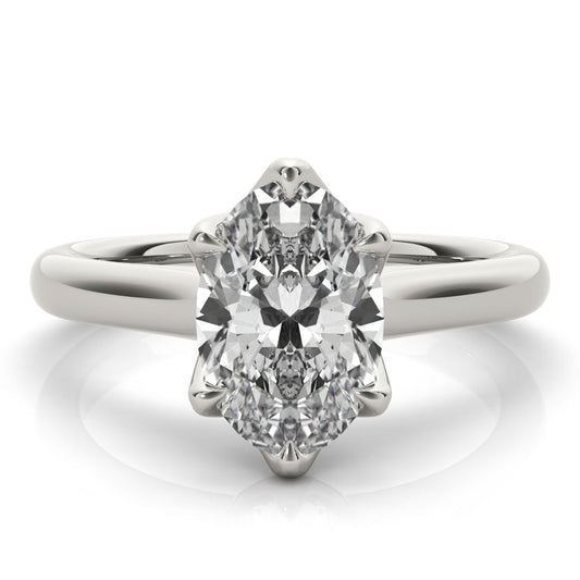2 CT Round Three Stones Lab Grown Diamond Engagement Ring