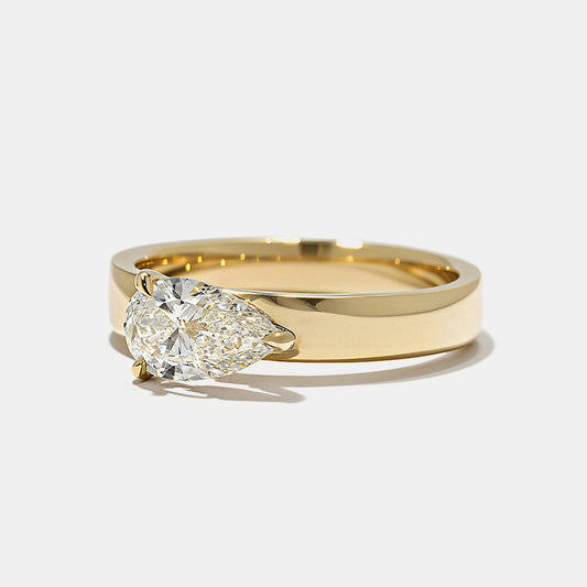 2 CT Round Three Stones Lab Grown Diamond Engagement Ring