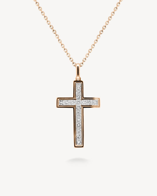 1.0 CT Round Bezel Solitaire Lab Grown Diamond Necklace