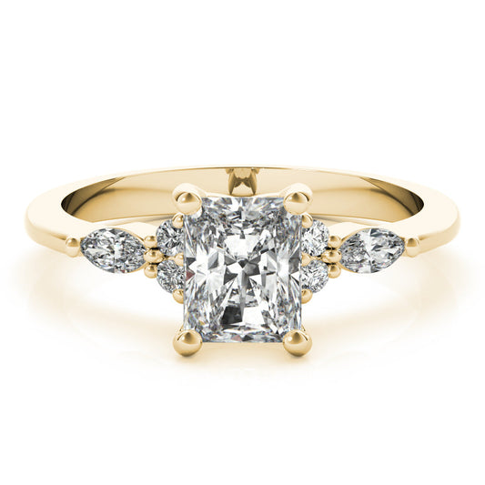 2 CT Round Three Stones Lab Grown Diamond Engagement Ring