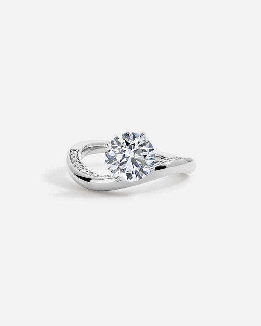 Marquise Cut Cluster Styled Lab Grown Diamond Engagement Ring