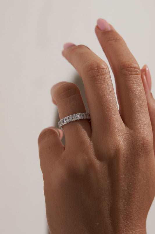 0.37 CT Round Full Eternity Lab Grown Diamond Wedding Band