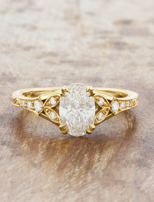 2 CT Round Three Stones Lab Grown Diamond Engagement Ring