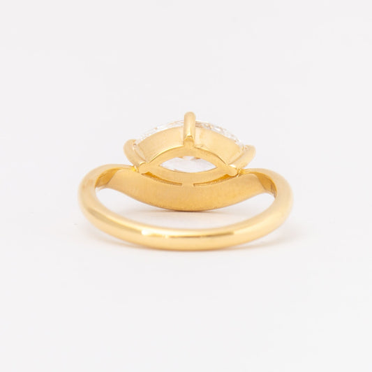2 CT Round Three Stones Lab Grown Diamond Engagement Ring
