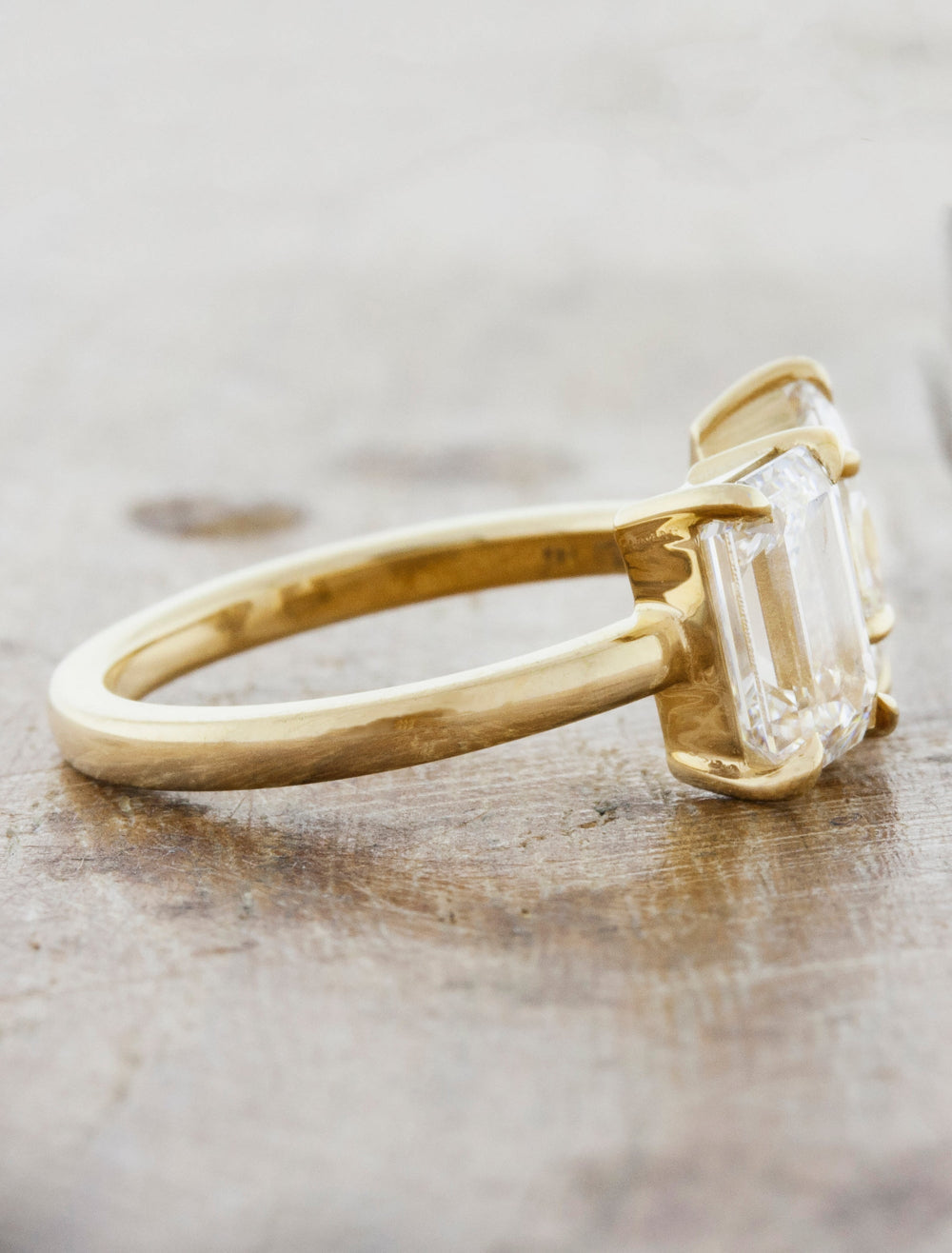 2 CT Round Three Stones Lab Grown Diamond Engagement Ring