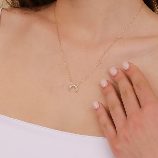 1.0 CT Round Bezel Solitaire Lab Grown Diamond Necklace